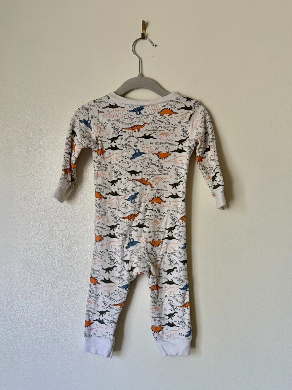 Dinosaur One Piece Romper Sleep and Play Coverall Footless